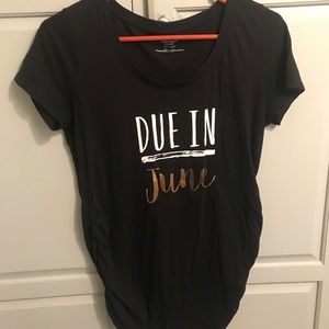 Due in June maternity shirt